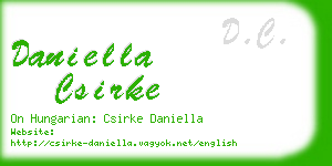 daniella csirke business card